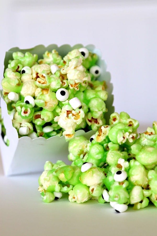 Monster Slime Popcorn Recipe - Monster Birthday Party Ideas