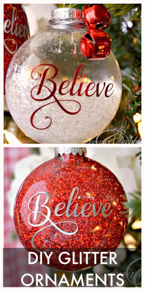 DIY Glitter Ornaments - 25 Super Creative DIY Ornaments