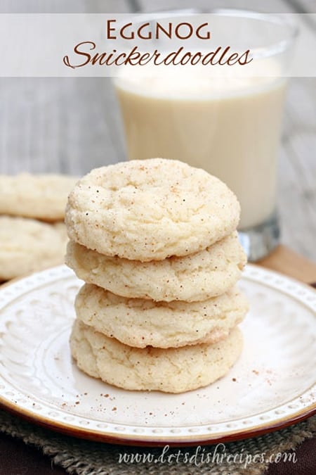 Eggnog Snickerdoodles - Eggnog Cookies