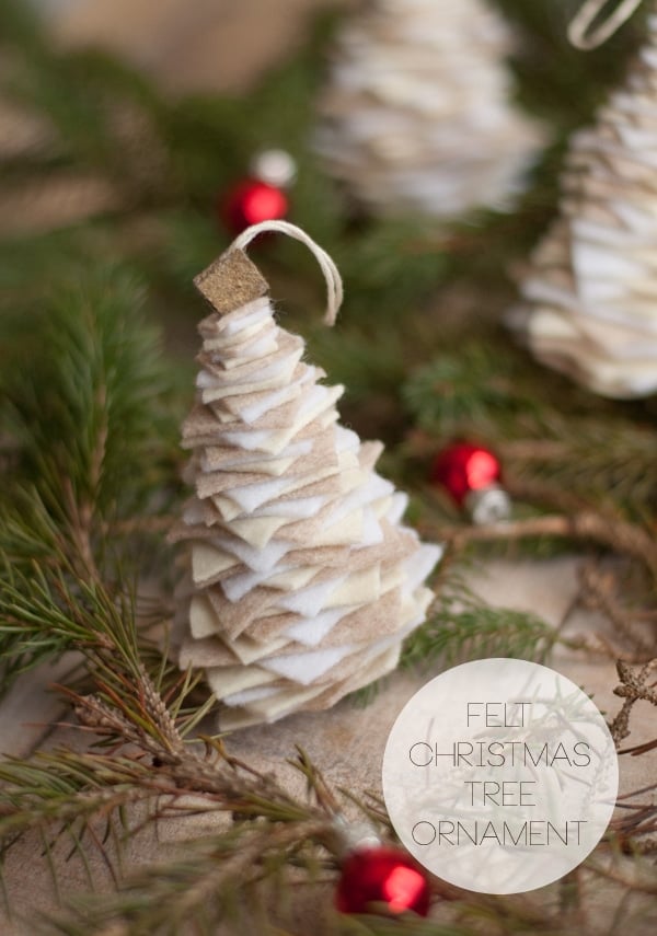 DIY Felt Tree Christmas Ornament - 25 Super Creative DIY Ornaments
