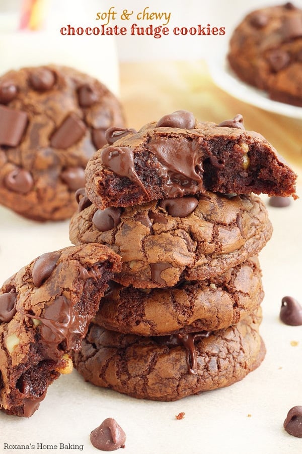 Chocolate Fudge Cookies - Best Christmas Cookies