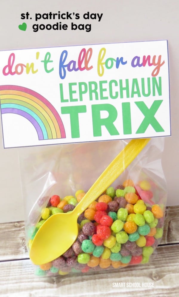 Free Leprechaun Trix Favor Printable