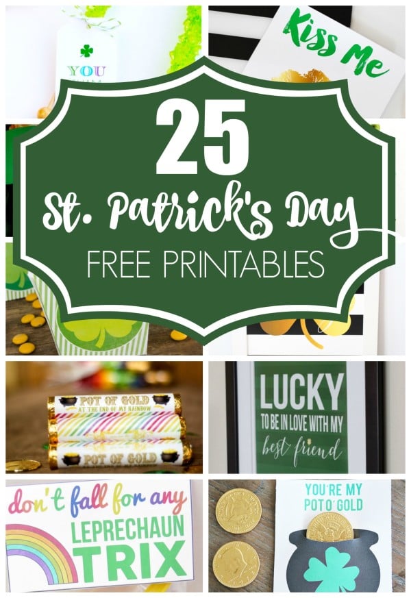 25 FREE St. Patrick's Day Printables on Pretty My Party