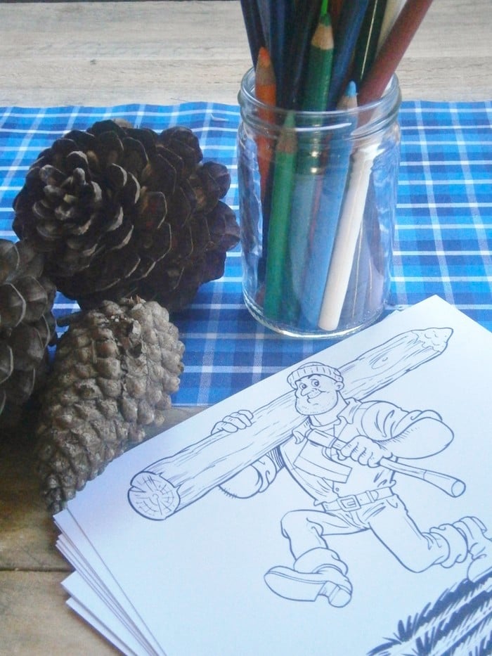 Lumberjack Coloring Pages