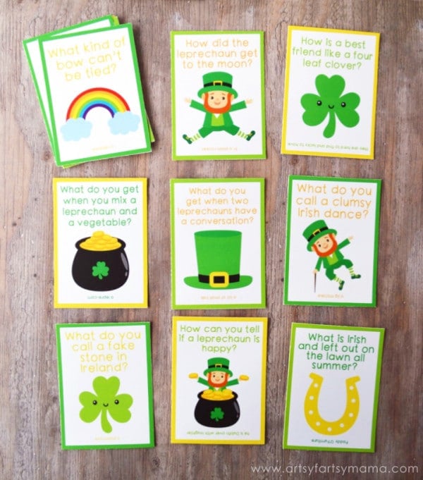 Free St. Patrick's Day Lunch Box Notes For Kids