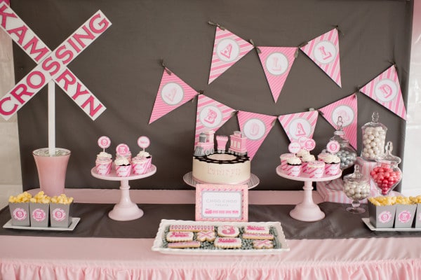 Girly Train Birthday Party