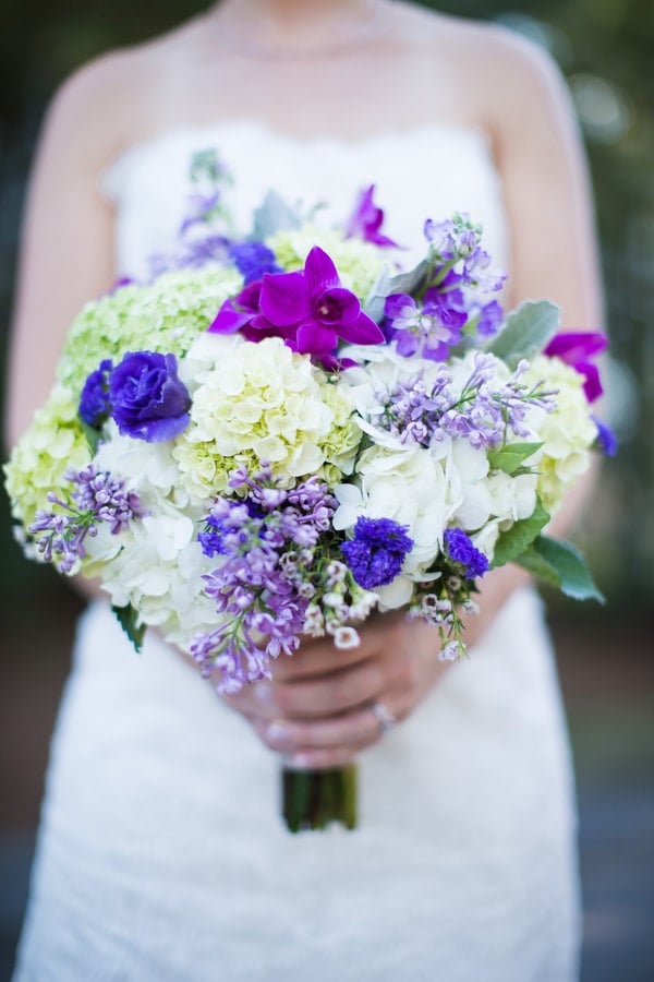 Purple and Grey Southern Wedding