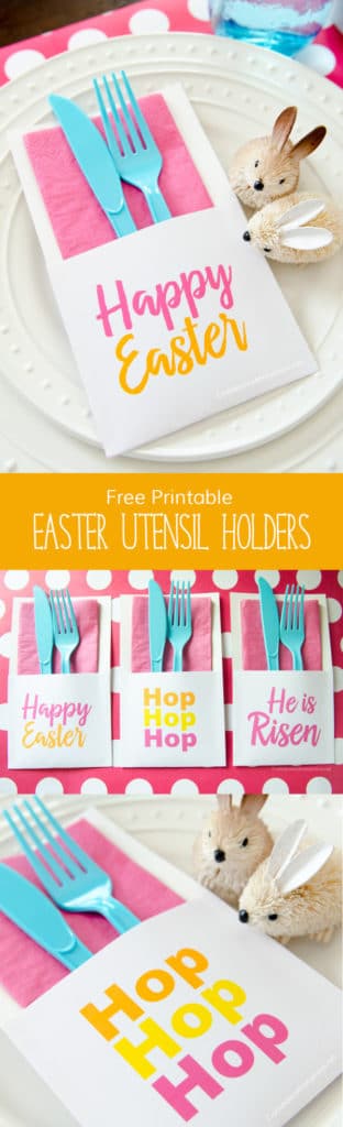 Free Printable Easter Utensil Holders