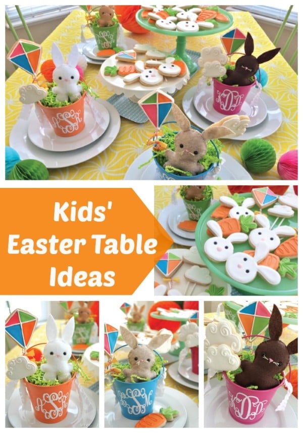 Kids Easter Table Ideas Collage