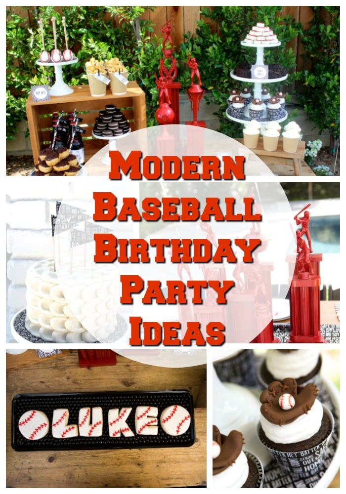 Modern Baseball Birthday Party Ideas