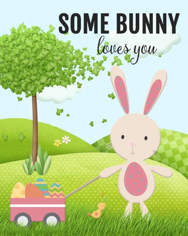 Some Bunny Loves You Free Easter Printable