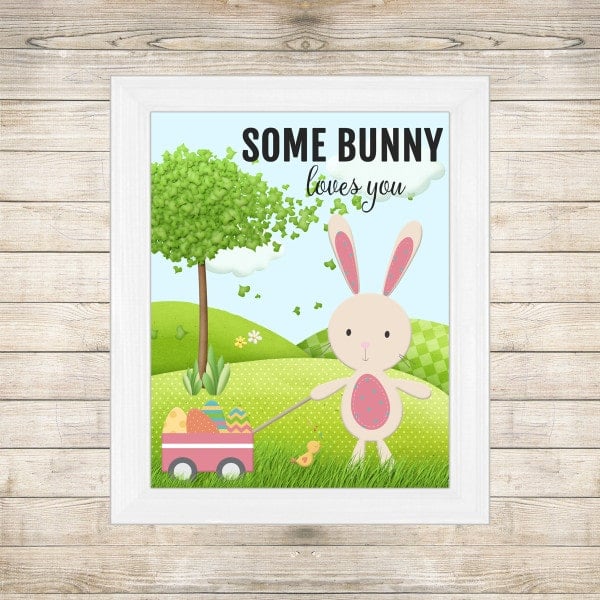 Some Bunny Loves You Free Easter Printable