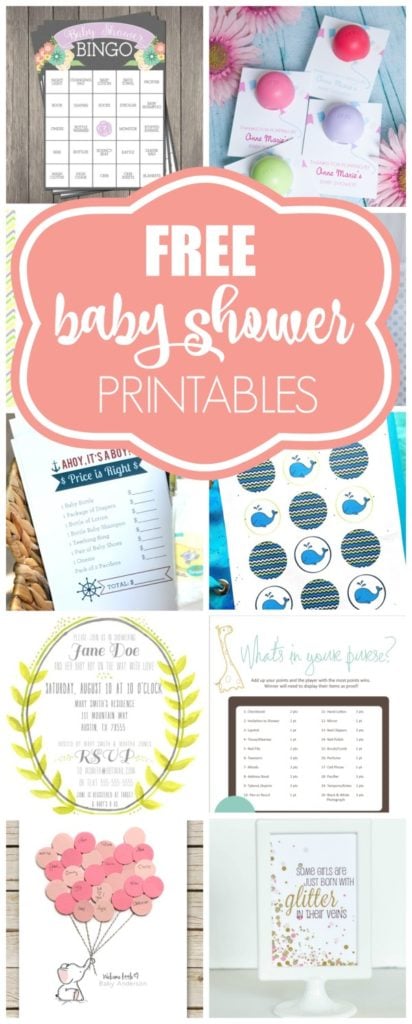 15 Free Baby Shower Printables | Pretty My Party