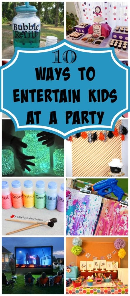 10 Ways to Entertain Kids at Birthday Parties via Pretty My Party