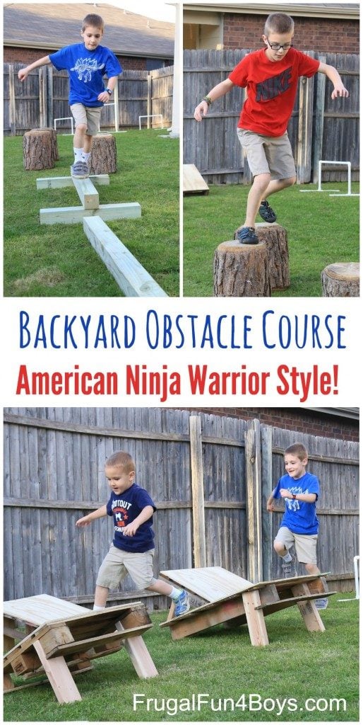 Backyard Obstacle Course Ninja Warrior Style, Backyard Games