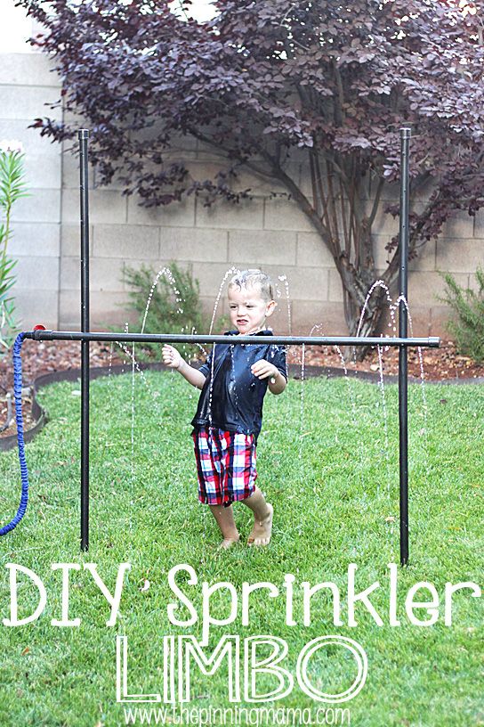 DIY Sprinkler Limbo - Yard Games For Kids