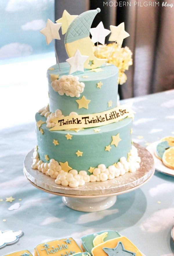 Twinkle Little Star Baby Shower Cake - 10 Baby Shower Cake Ideas