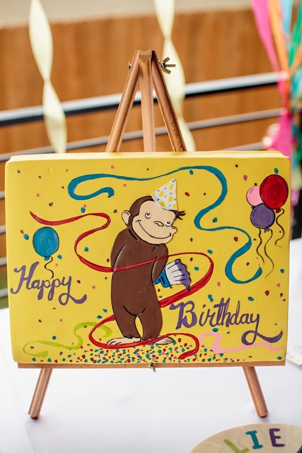 Curious George Canvas Painting