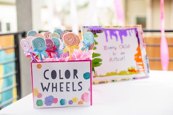 Color Wheel Lollipops