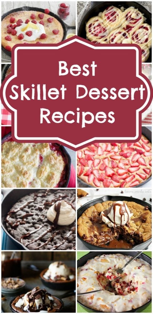 Best Skillet Dessert Recipes via Pretty My Party
