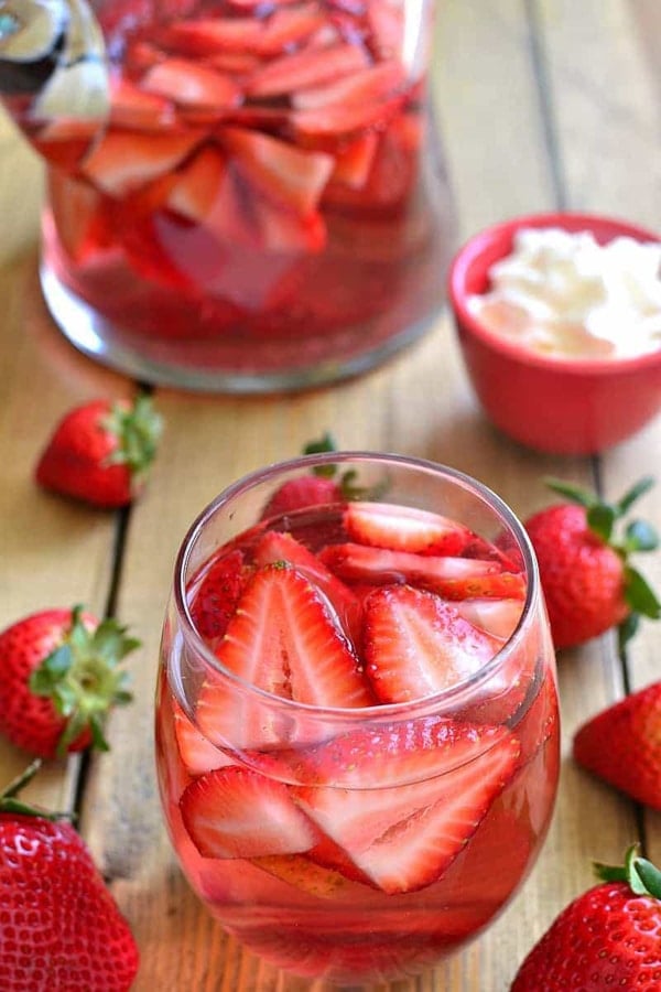 Strawberry Shortcake Sangria Recipe