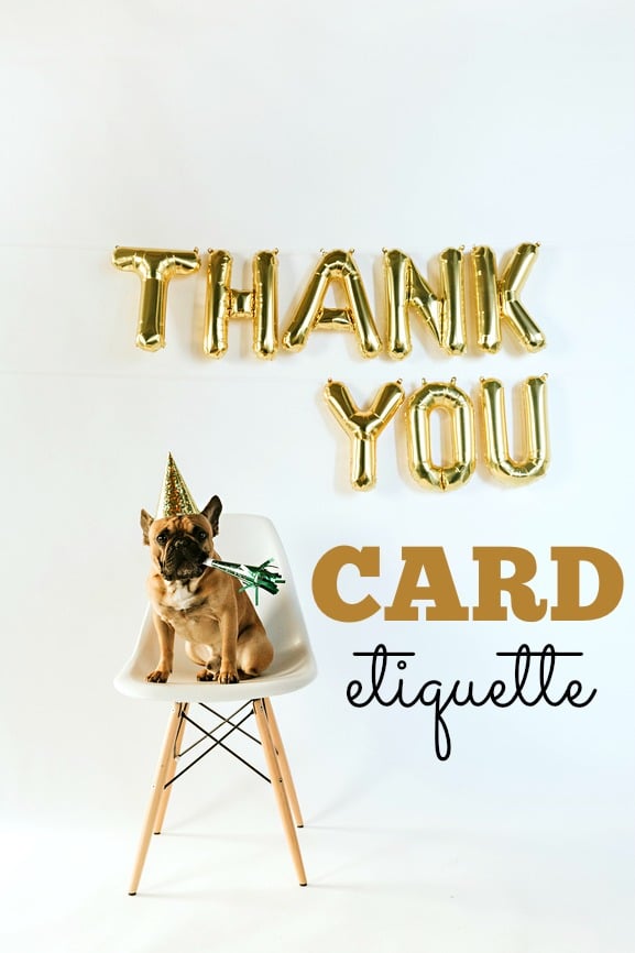 Thank you card etiquette | Pretty My Party