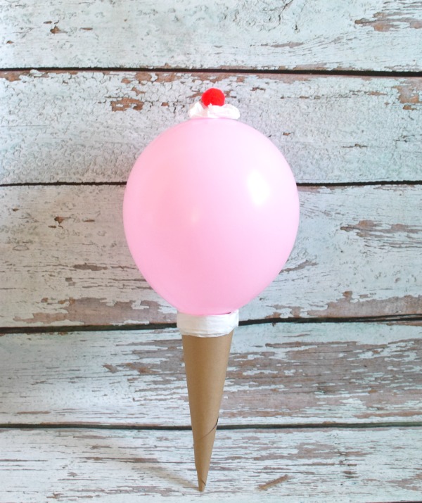 DIY Ice Cream Cone Balloons
