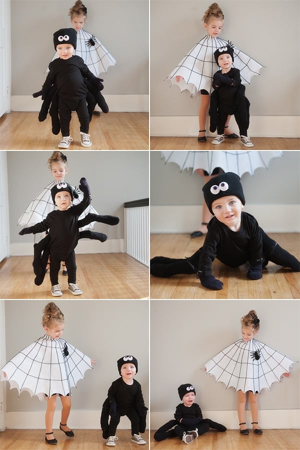 DIY Spider and Spider Web Kids Halloween Costume Ideas