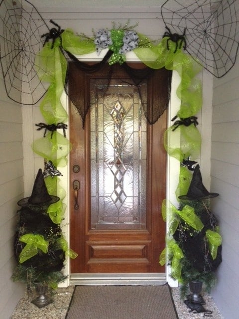 Dollar Store Halloween Door Decorations