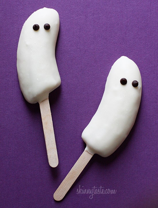 Frozen Boo-nana Pops, Healthy Halloween Snacks For Kids