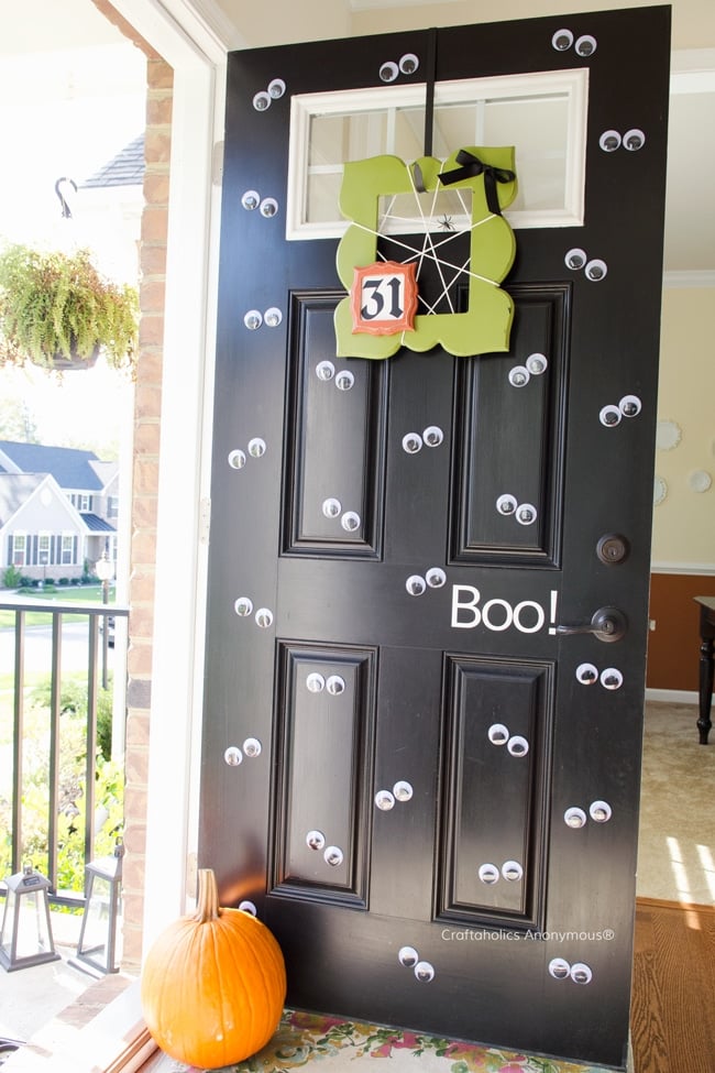 Googly Eyes Halloween Door Decorations