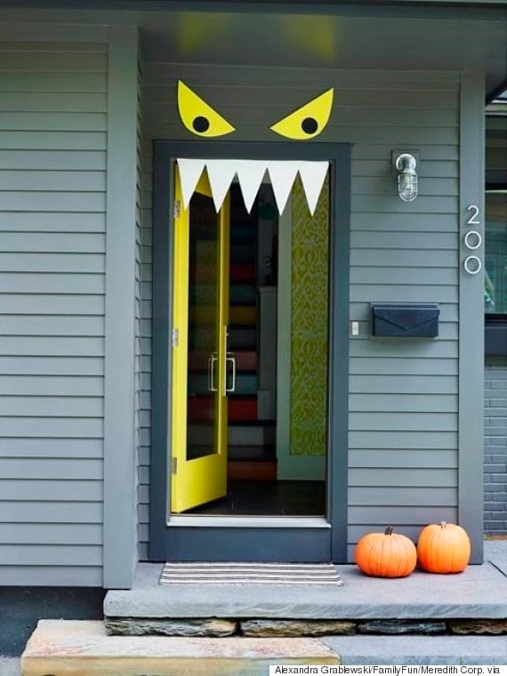 Monster Door Halloween Door Decoration Ideas