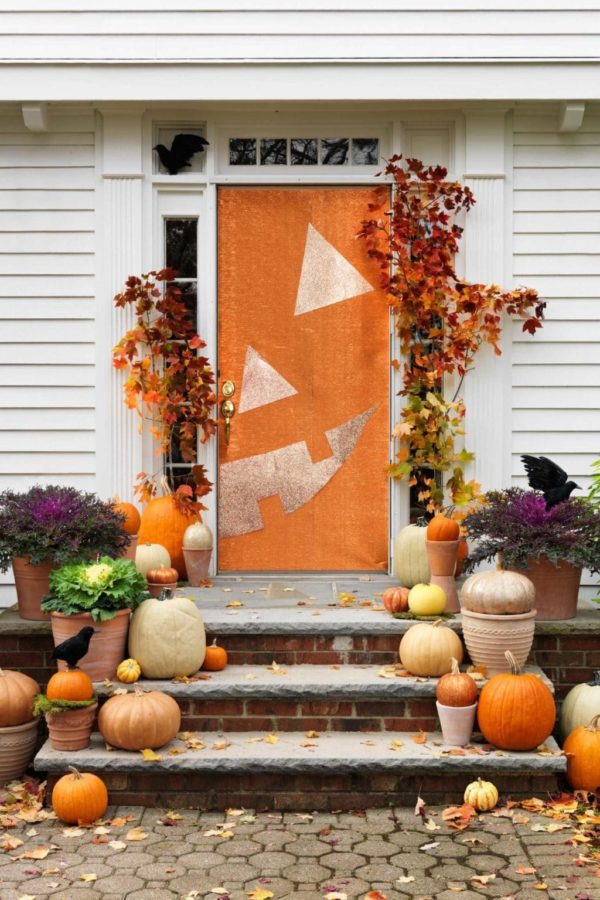 Pumpkin Halloween Door Decorations