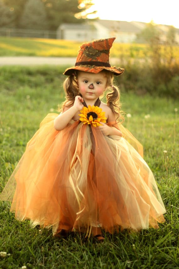 Tutu Scarecrow Halloween Costume For Girls