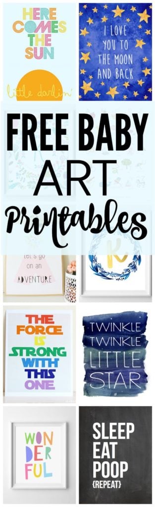 17 Free Baby Nursery Printables via Pretty My Party