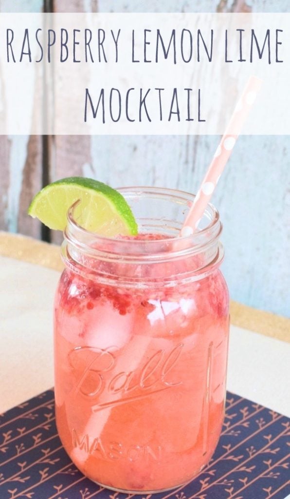 Raspberry Lemon Lime Mocktail via Pretty My Party