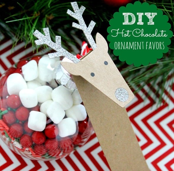 DIY Hot Chocolate Ornaments on Pretty My Party