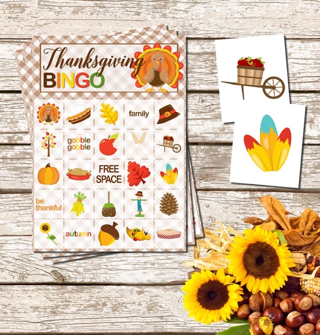 Thanksgiving Bingo Printable Game