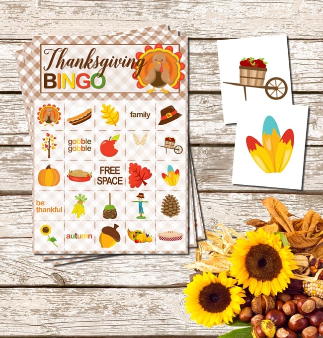 Free Printable Thanksgiving Bingo Game