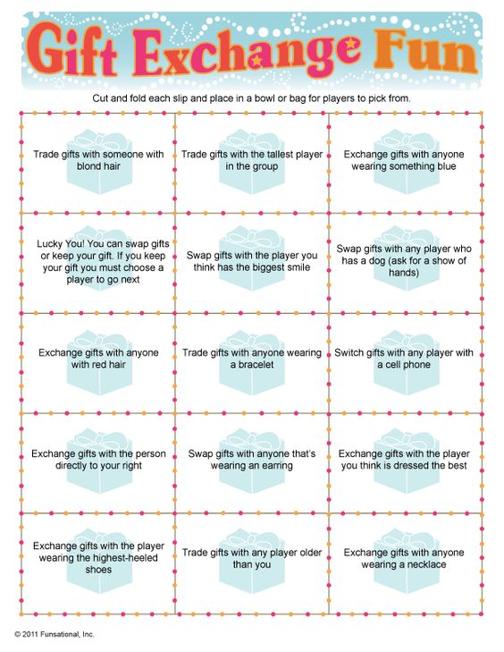 Christmas Gift Exchange Game