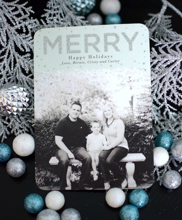 Easy Garland Holiday Card Display Idea