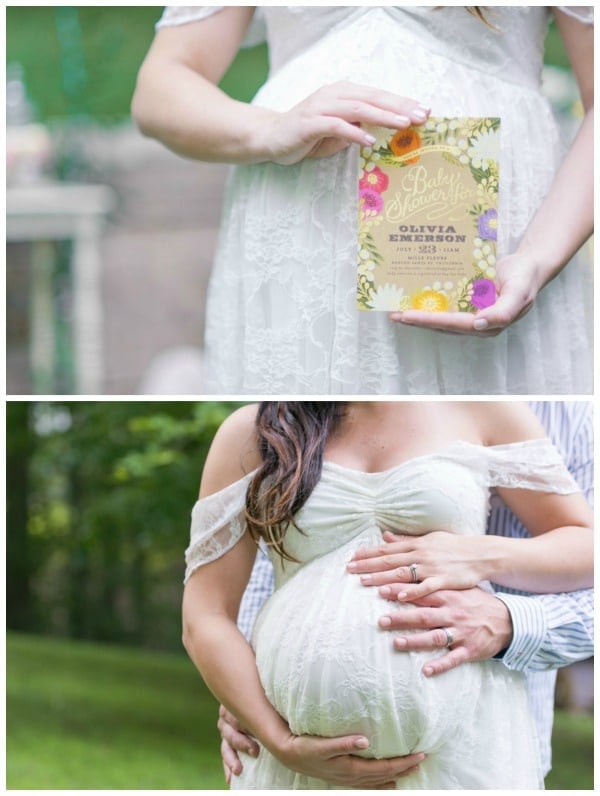Whimsical Outdoor Baby Shower Invitation via Pretty My Party