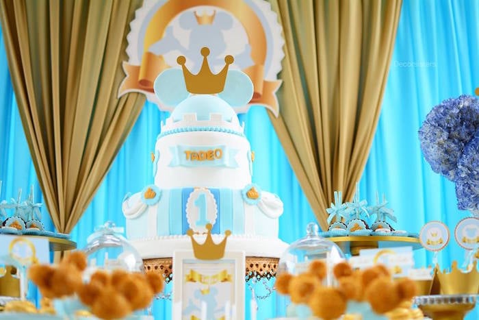 Royal Mickey Mouse Birthday Cake
