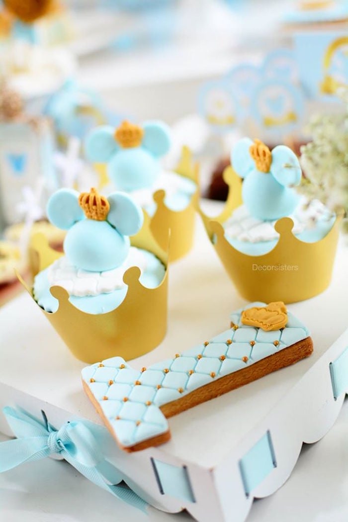 Royal Mickey Mouse Cupcake Toppers