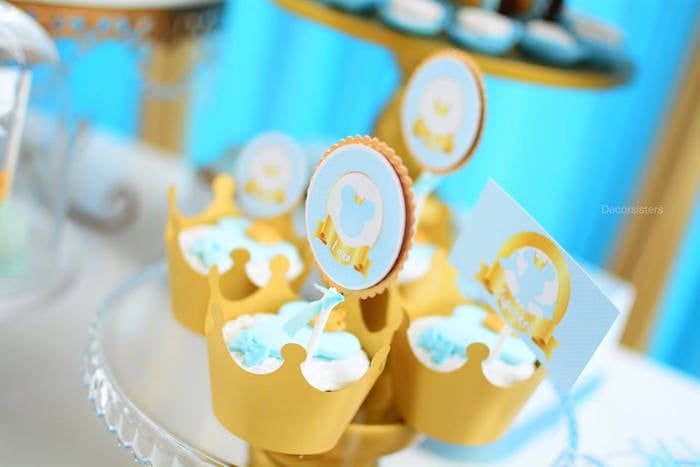 Royal Mickey Mouse Cupcake Toppers