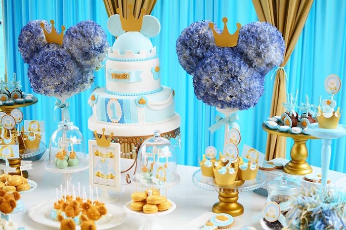 Royal Mickey Mouse Dessert Table