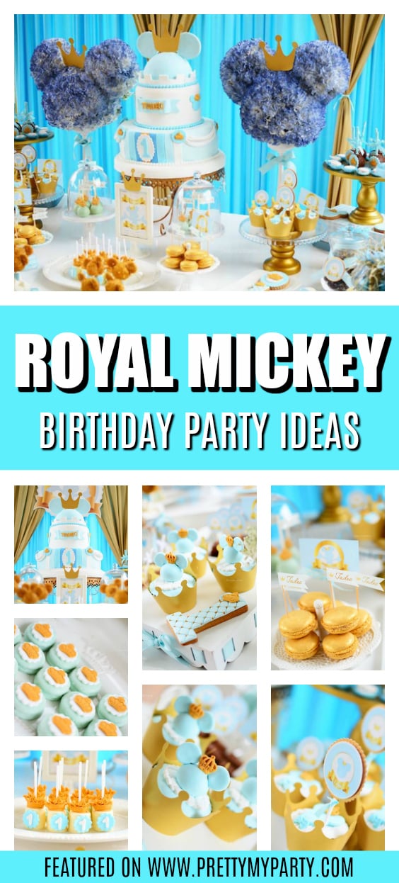 Royal Mickey Mouse Birthday Party on Pretty My Party
