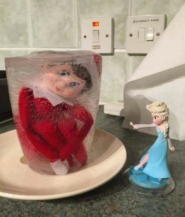Elf on the Shelf Frozen Idea