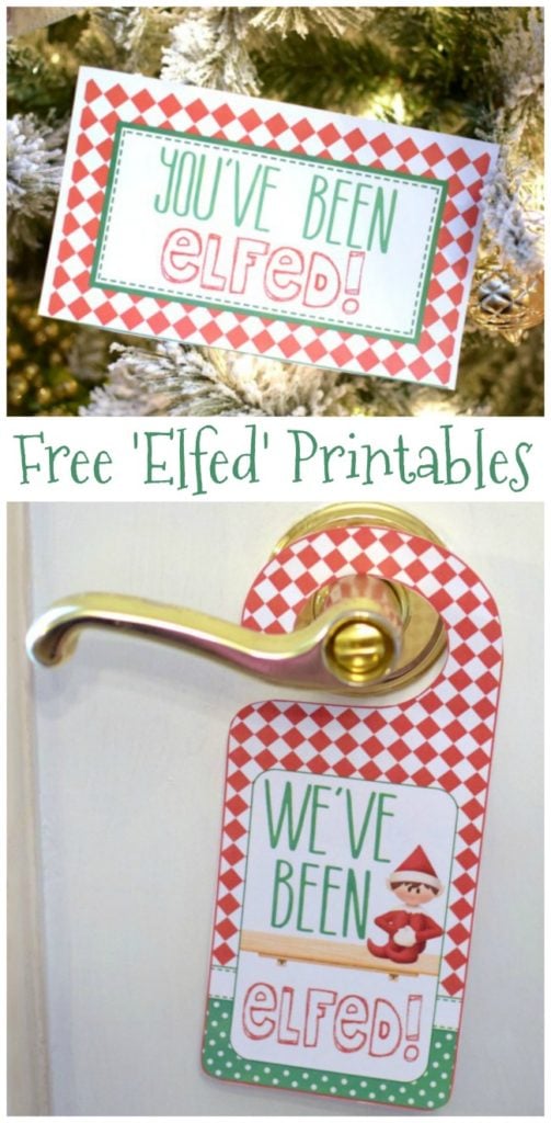 Free You've Been Elfed Printables on Pretty My Party