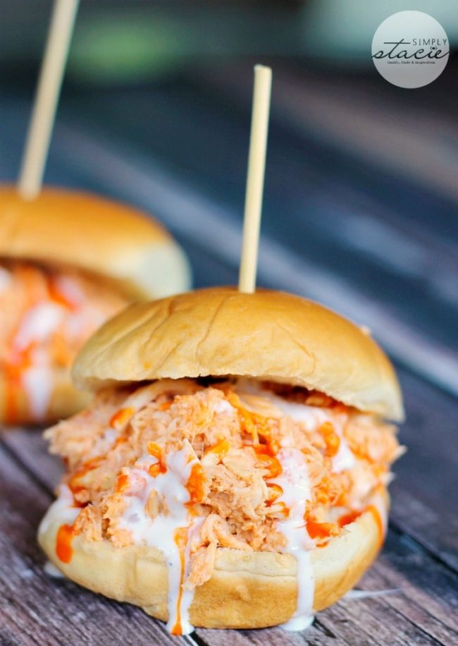 Buffalo Chicken Sliders - Best Crockpot Recipes For Parties